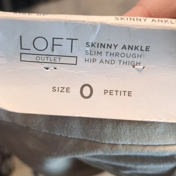 Loft Outlet Skinny Ankle Pants Size 0P